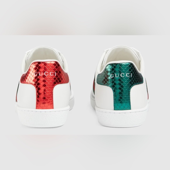 Gucci White Leather Women’s Sneakers - Picture 3 of 6